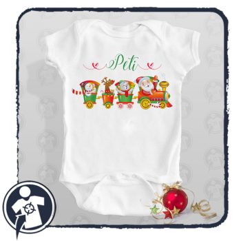 Karácsonyi Mikulásvonat - body/gyerekpóló névvel