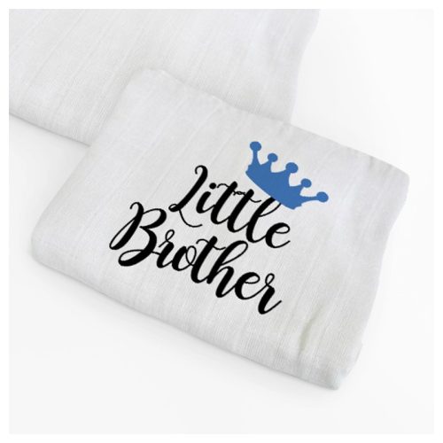 Egyedi textilpelenka - Little Brother koronával