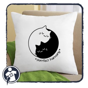   Purrfect harmony - mintájú párna - cicásoknak (Cuki cicás)