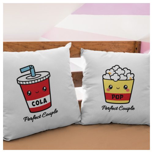 Kóla & Popcorn - páros párna (Perfect Couple - Tökéletes Páros)