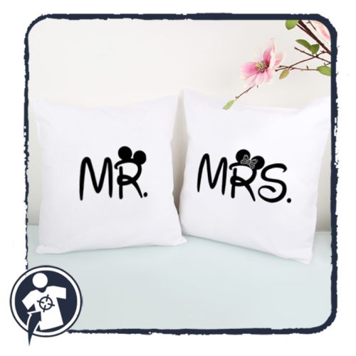 Mr & Mrs - páros esküvői párna