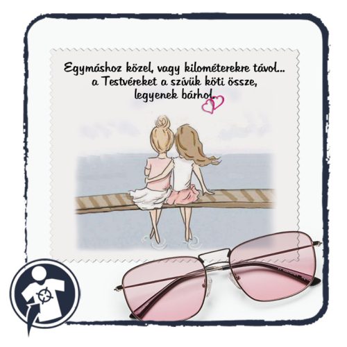 Szemüvegtörlő kendő - Testvéri szeretet