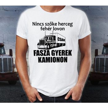 Nincs szőke herceg...csak fasza gyerek KAMIONON - póló
