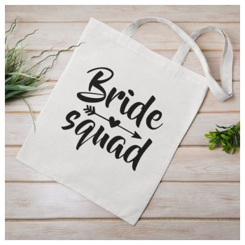   Vászonszatyor - Bride squad felirattal / Lánybúcsús szatyor