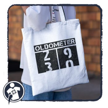   Vászonszatyor - Oldometer - születésnapra (...30 - 40 - 50 -)