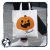 Sütőtök - cuki vászonszatyor Halloweenre - névvel