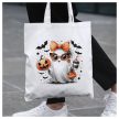 Cuki napszemcsis szellem sütőtökkel kávéval - vászonszatyor Halloweenre