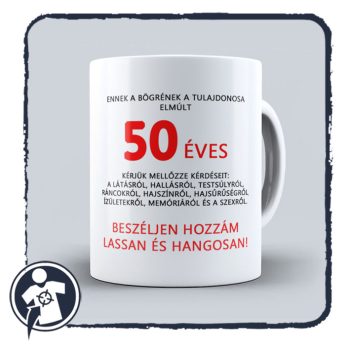 Vicces feliratos bögre születésnapra