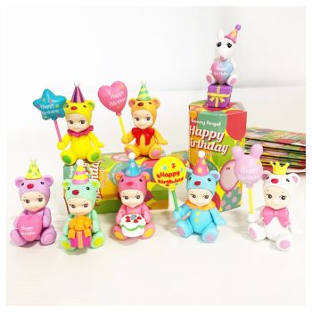 Sonny Angel születésnapi Bear figura – névre írható ajándékdoboz