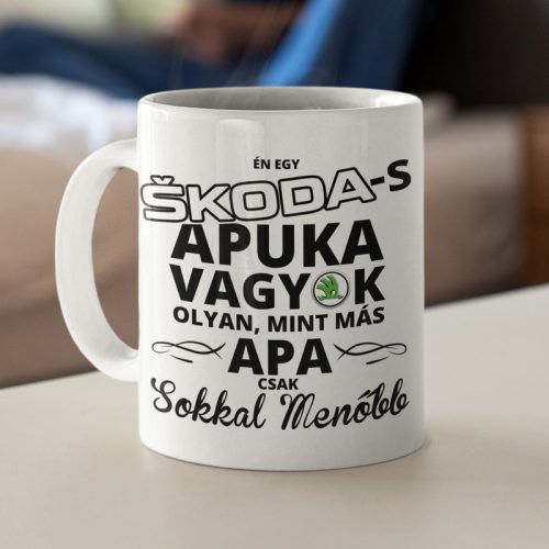 SKODA-s Apuka sokkal menőbb - bögre