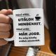 Kávé előtt és kávé után - bögre 