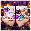 Névre szóló halloween bögre jelmezes gőzgombócokkal