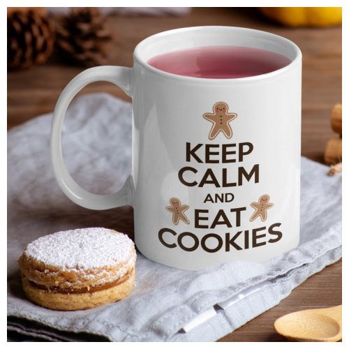 KEEP CALM and EAT COOKIES - bögre