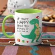 Happy T-REX - karácsonyi bögre