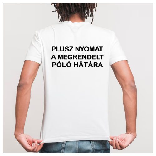 Plusz nyomat póló hátára - önállóan nem rendelhető
